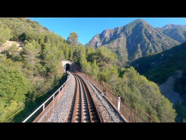  4K  Nice - Tende cab ride, France [09.2021] Führerstandsmitfahrt Tendebahn