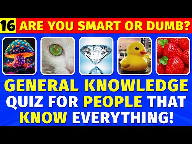 Survival Of The Smartest! Can You Beat The Toughest Quiz? (Brain Gym 16) | General Knowledge Test