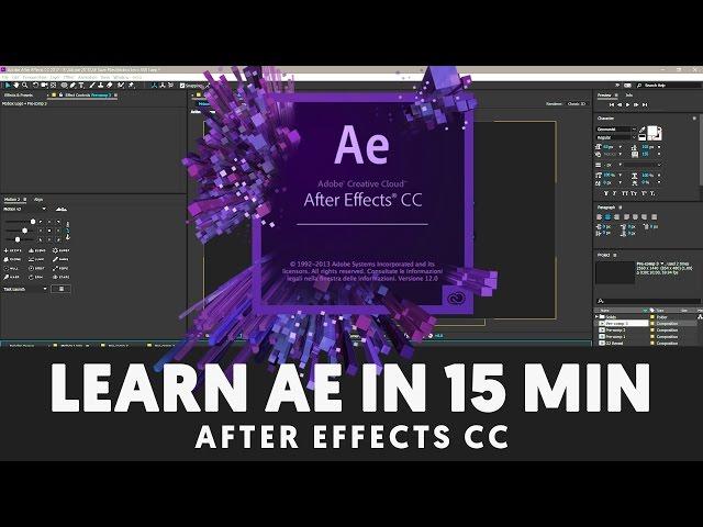 How to Use After Effects - Learn AE in Under 15 Minutes!