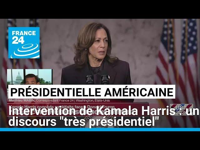 Intervention de Kamala Harris : un discours "très présidentiel" • FRANCE 24