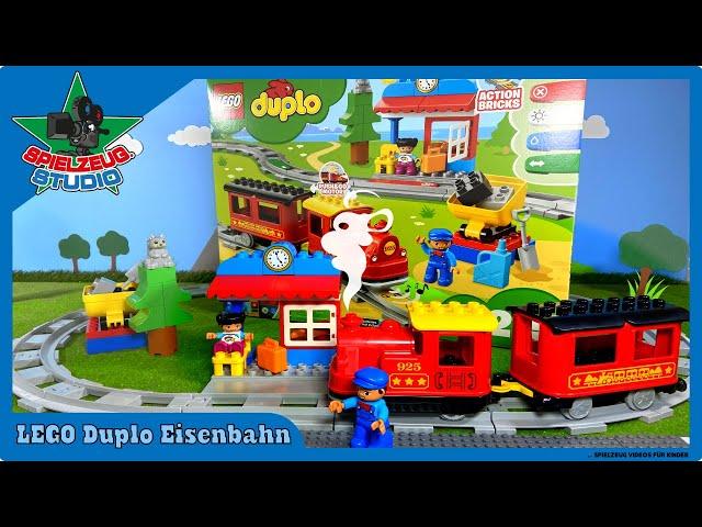 LEGO Duplo Eisenbahn - Spielzeug Video für Kinder auf deutsch Zug/Dampfeisenbahn Train (10874)