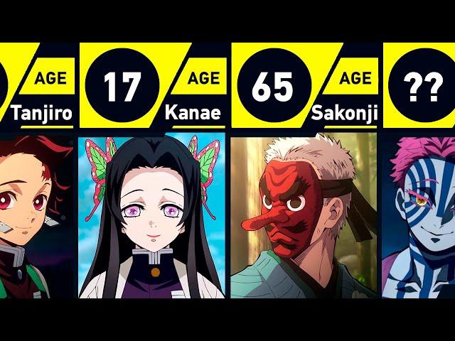 Age Comparison of Demon Slayer Characters