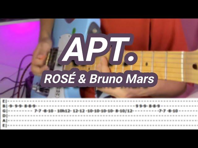 APT. |©ROSÉ & Bruno Mars |【Guitar Cover】with TABS