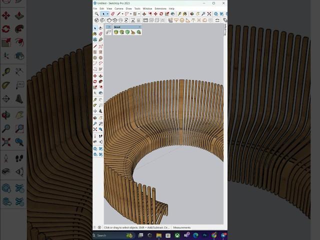 Quick modeling tips inside Sketchup with Extensions? #shorts #sketchup #cad
