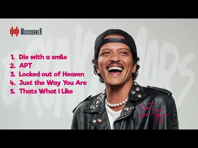 【Bruno Mars】 2025 Top 5 Hits Playlist | Based on Latest Spotify Weekly Streaming