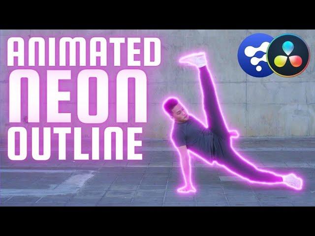 SUPER EASY Neon Outline Effect | Davinci Resolve Tutorial