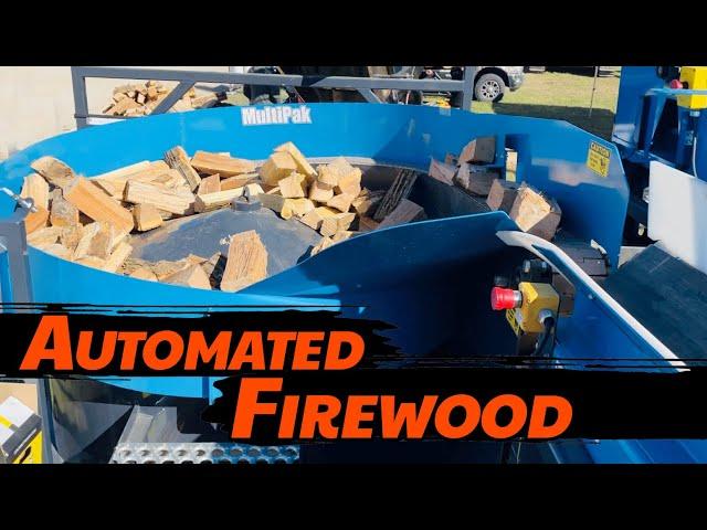 Automated Firewood Packaging System - Bundles Made Easy!