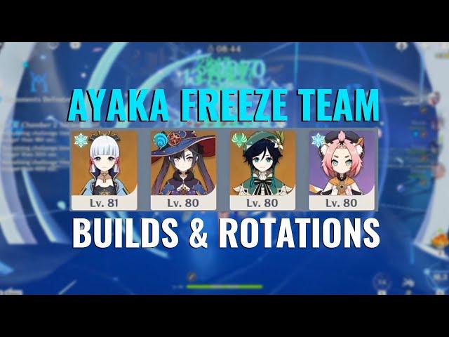 Standard Ayaka - Mona Freeze Team Guide | Builds & Rotations | Genshin Impact