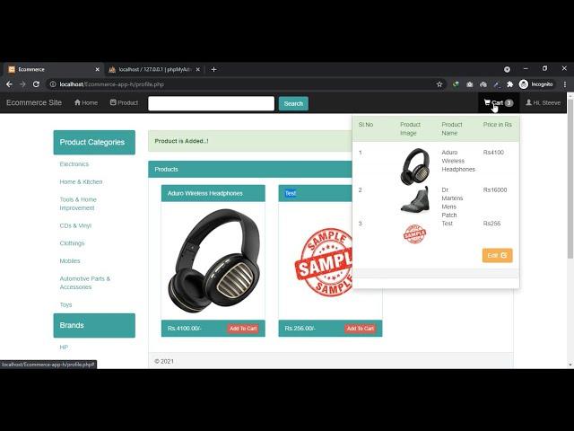 Ecommerce Site in PHP MySQL with Source Code - CodeAstro