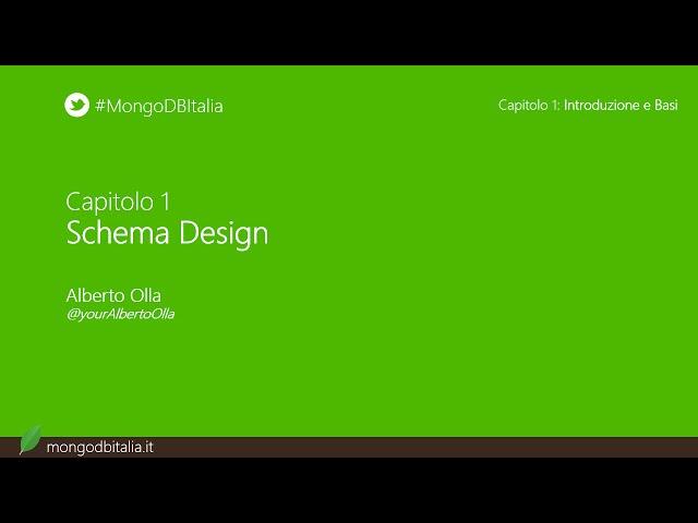 Schema Design - Corso base di MongoDB