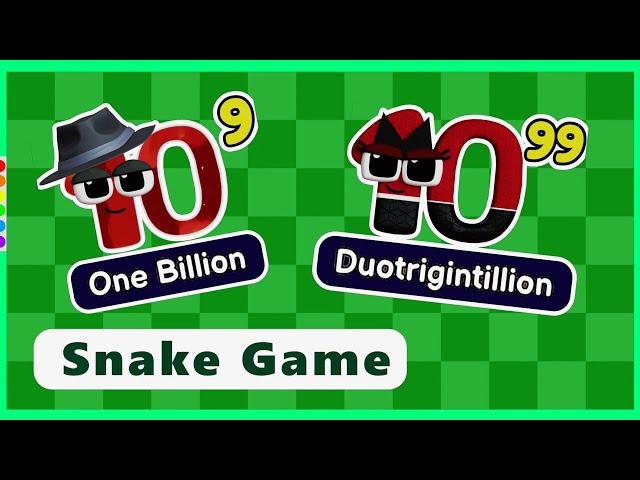 Wonderland | Snake Game Animation | One Billion to Quin Trigintillion | BIG NUMBERS | Large Numbers