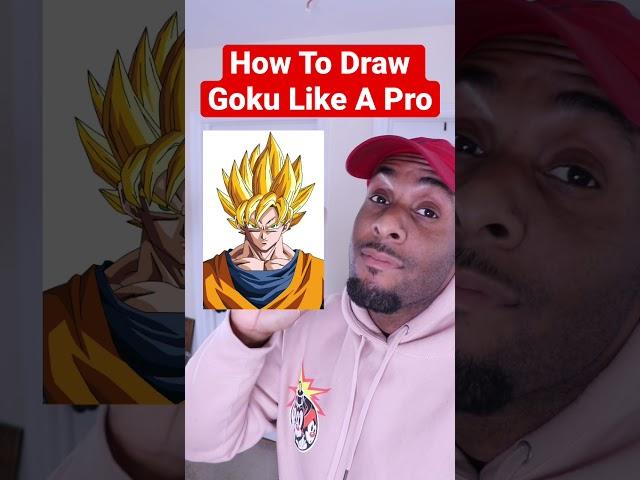 How To Draw Goku EASY  Dragon Ball Z #shorts #art #drawing