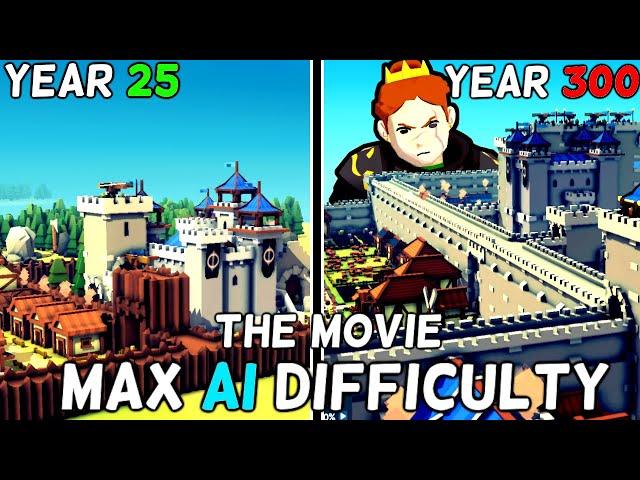 I Spent 300 Years In Kingdoms and Castles Fighting MAX Difficulty AI | Full Playthrough / Movie