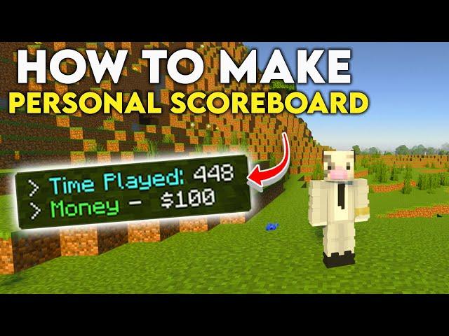 How to Make a Personal Scoreboard in Minecraft Bedrock 1.21