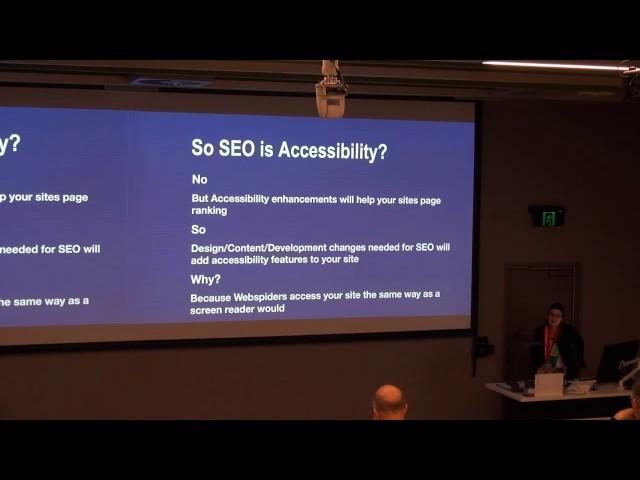 Accessibility, SEO and Joomla - Aimee Maree Forsstrom - JoomlaDayAu 2017