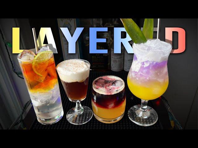 4 LAYERED Cocktail Recipes