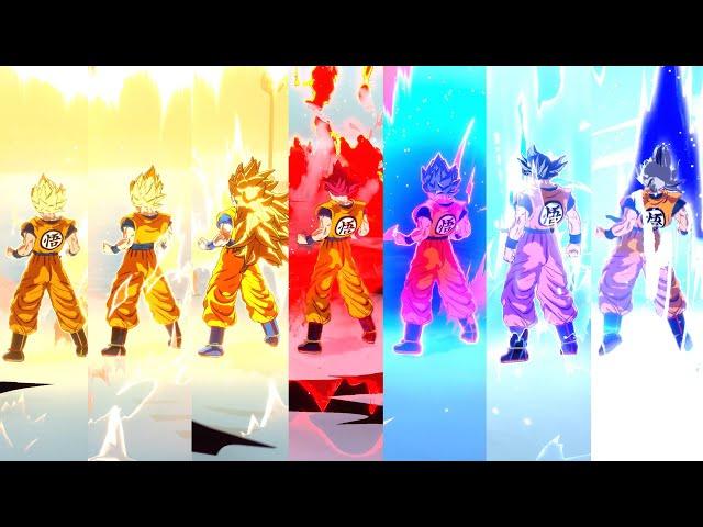 Goku All Transformations - Dragon Ball: Sparking! Zero