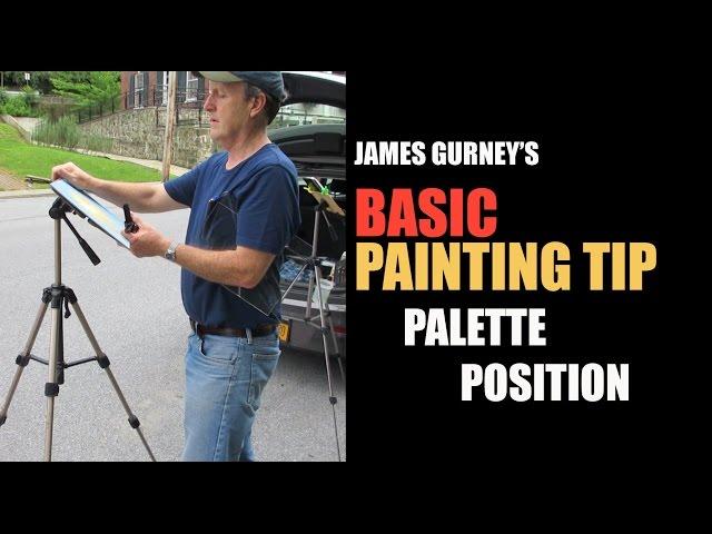 James Gurney's BASIC PAINTING TIP #2: Palette Position