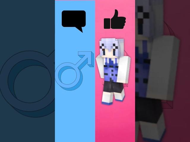 Minecraft Boys Vs Girls Singing Part 3 #shorts #boysvsgirl #minecraft