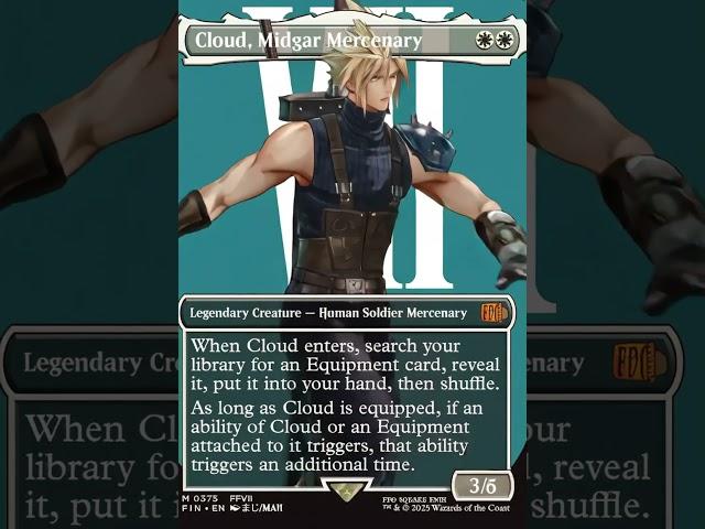 ️ Hexproof Inc. | Cloud Strife Draws the Buster Sword | Final Fantasy VII x MTG Card Animation ️🃏