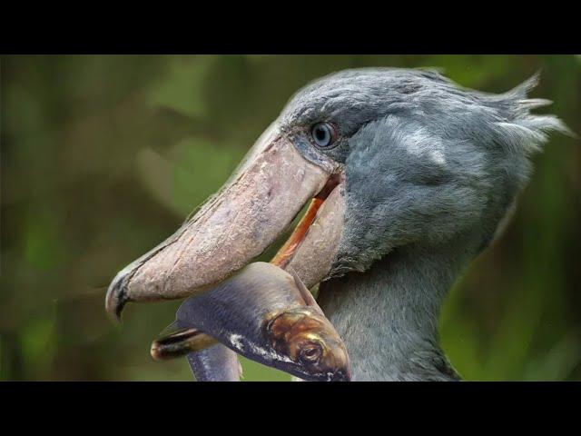 The bird are known as modern dinosaur - Shoebill