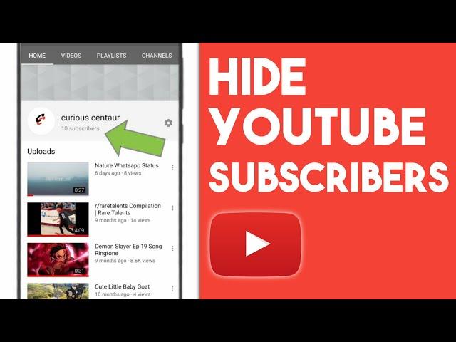 How to Hide Subscribers on Youtube | Hide Youtube Channel Subs Count on Android