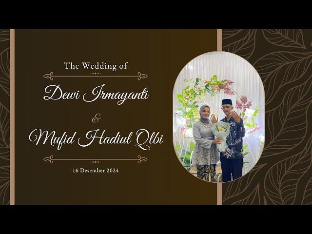 LIVE  RESEPSI PERNIKAHAN DEWI & MUFID ||