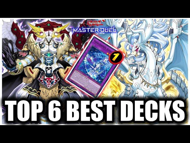 TOP 6 BEST DECKS in MASTER DUEL!