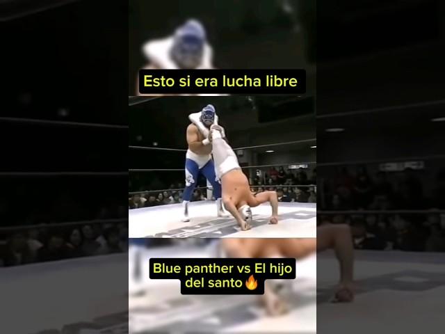 Hijo del santo vs Blue panther esto si era lucha libre #wrestling #luchalibre #luchalibreaaa #aaa