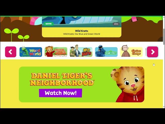 The New PBS Kids Website Video Layout Page