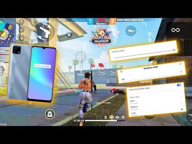 Realme c25s Free Fire Headshot Setting | Realme C25s | default dpi !!!