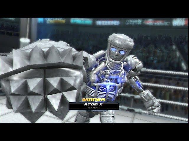 REAL STEEL THE VIDEO GAME - NEW ROBOT: AGAINST ALL (ATOM X vs NOISY BOY & TWIN CITIES)