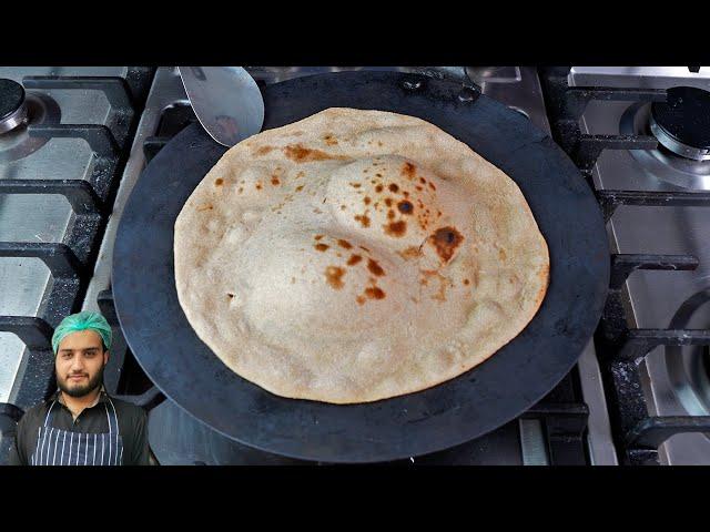 Atta tandoori roti on tawa - hotel style | homemade whole wheat tandoori roti without tandoor