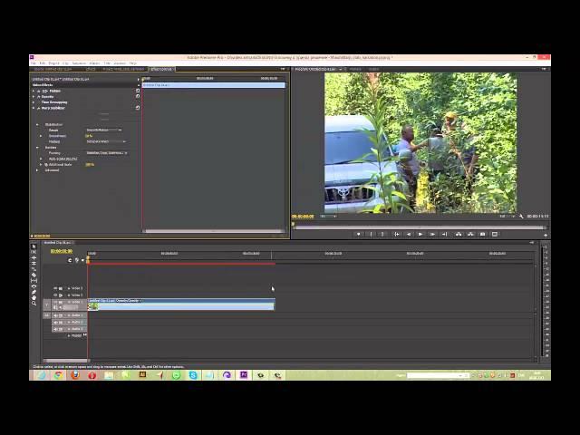 Warp stabilizer - устраняем "рывки" камеры в Premiere Pro
