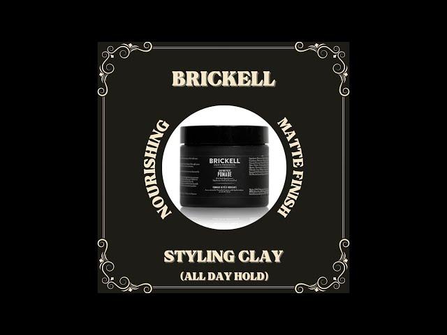 Barber Reviews: BRICKELL Styling Clay // 90 Second Reviews