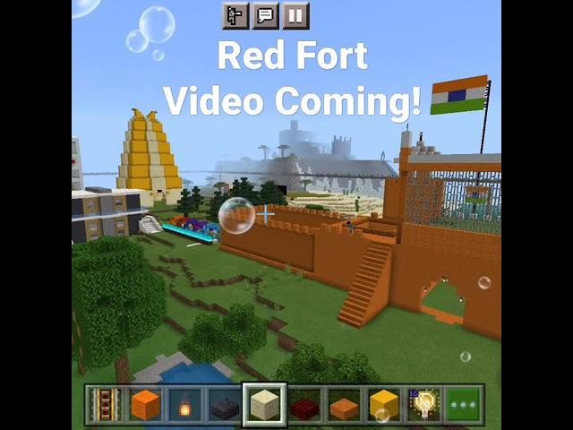 Red Fort of India in Minecraft | Full Video Coming Soon | Softtricks YouTube #shorts