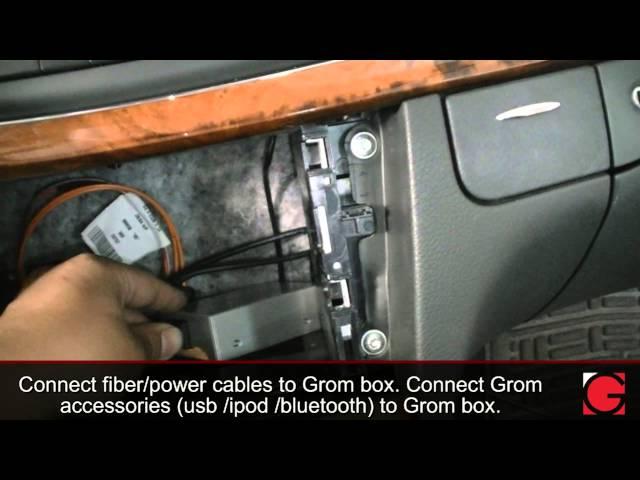 HOW TO remove car stereo from 2005 Mercedes E320 and install Bluetooth Android Car Kit by GROM