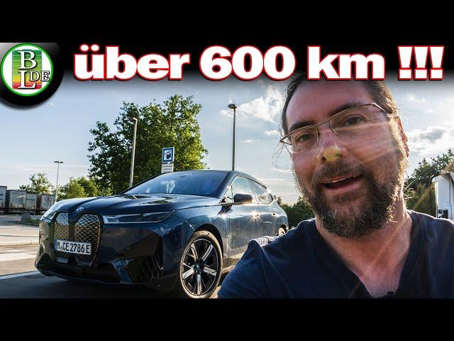 BMW iX xDrive 50 - Reichweiten Test - Weit fahren ;)