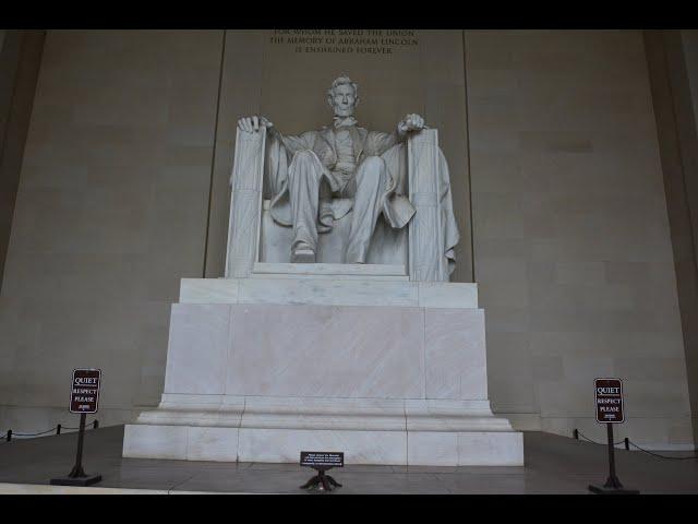 Washington D.C., Lincoln Memorial, Korean War Veteran and World War II Memorial