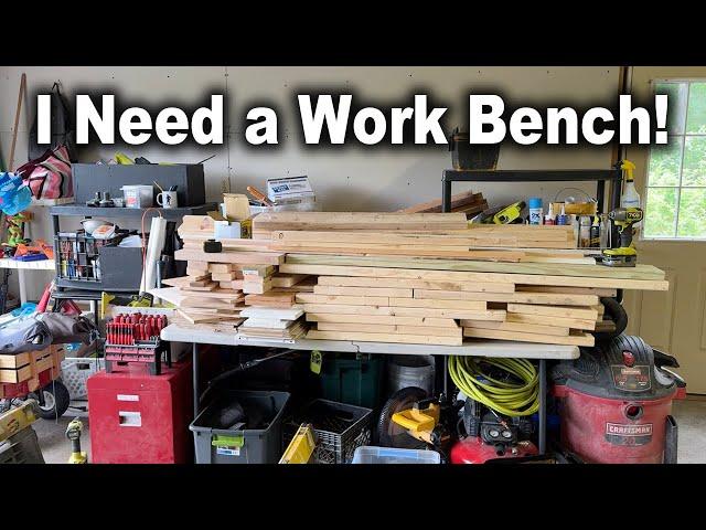 Building a Garage Workbench with Storage Out Of Scrap Wood