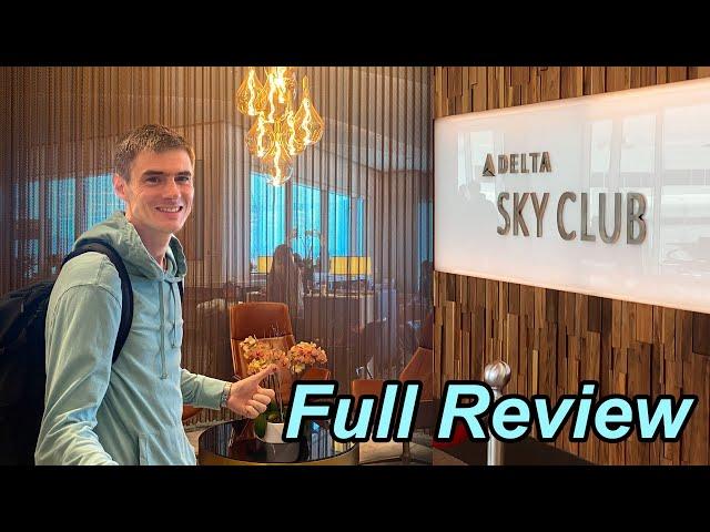 Delta Sky Club LAX, BEST Airline Lounge? (FULL REVIEW)