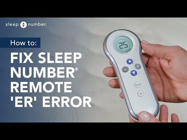 Sleep Number® Remote “Er” Error Code: Fix Connectivity Error