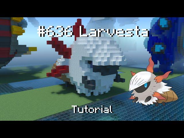 How to build a Pokémon Larvesta statue in Minecraft (Tutorial)