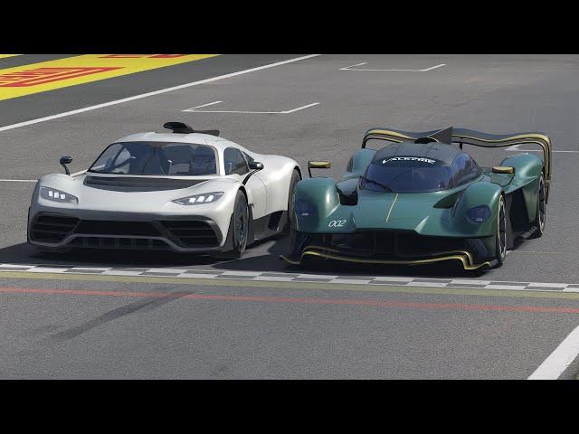 Mercedes-AMG ONE vs Aston Martin Valkyrie Pro at Monza Track Day