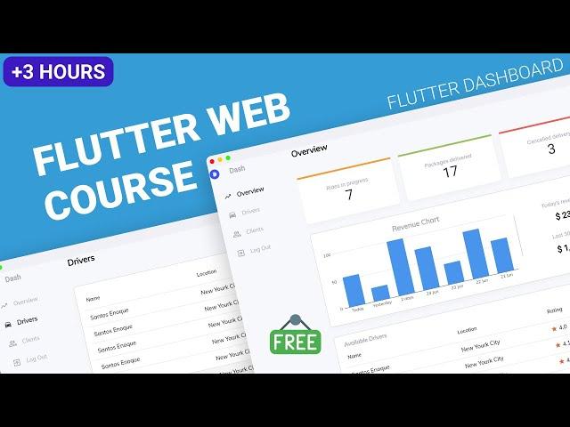 Complete Flutter Web Course 2021 | Building a Flutter Web Dashboard