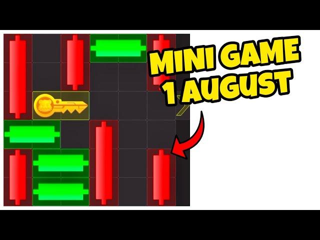 Hamster Kombat Mini Game 1 August | Mini Game 1 August Hamster | Aaj Ka Mini Game Key Kaise Milega