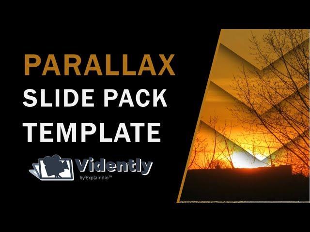 Parallax Effect Video Template in Vidently