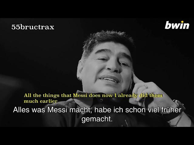 Diego Maradona: "Everything Messi does now I already did much earlier"