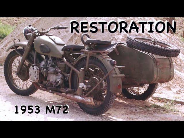 Old Motorcycle ￼RESTORATION (part1) Восстановление старого￼ ￼мотоцикла из 1953 М72￼