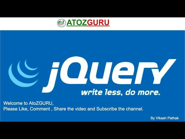 Jquery Tutorial For Beginner (fadeIn , fadeOut in Jquery) part - 6